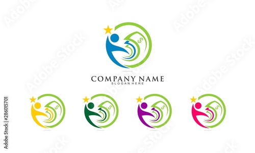Money set template logo
