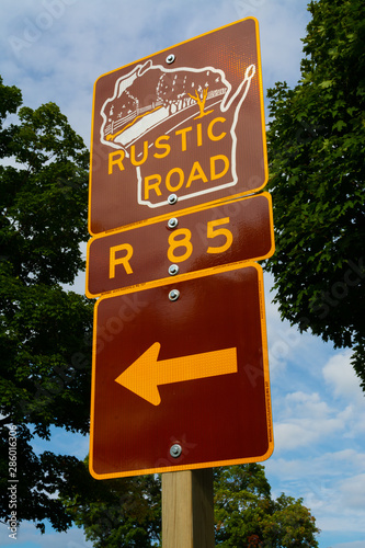 Rustic Road road sign photo