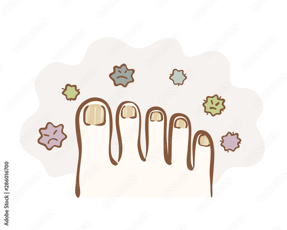 爪水虫のイラスト Stock ベクター Adobe Stock