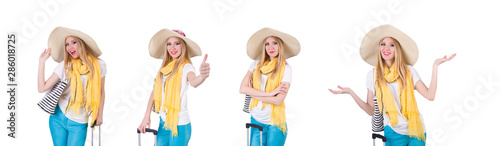 Young attractive woman ready for summer vacation