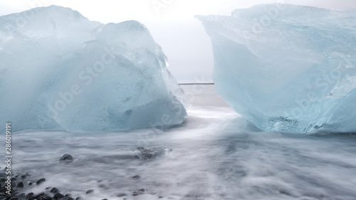 Piece of ice in a glacier © EstebanJose