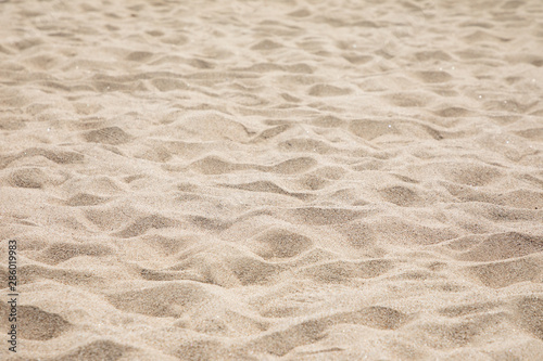 Closeup brown sand on the beach