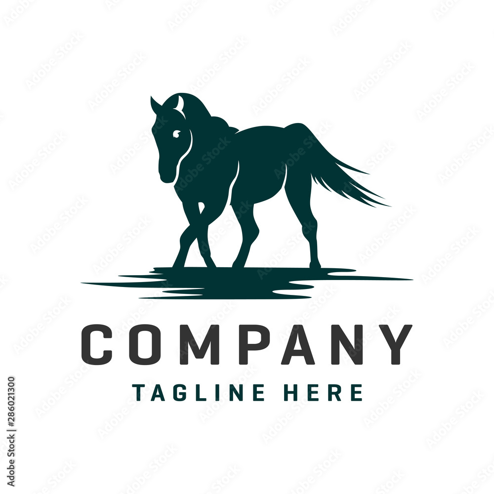 Horse and Pegasus logo design template Horse and Pegasus logo design template