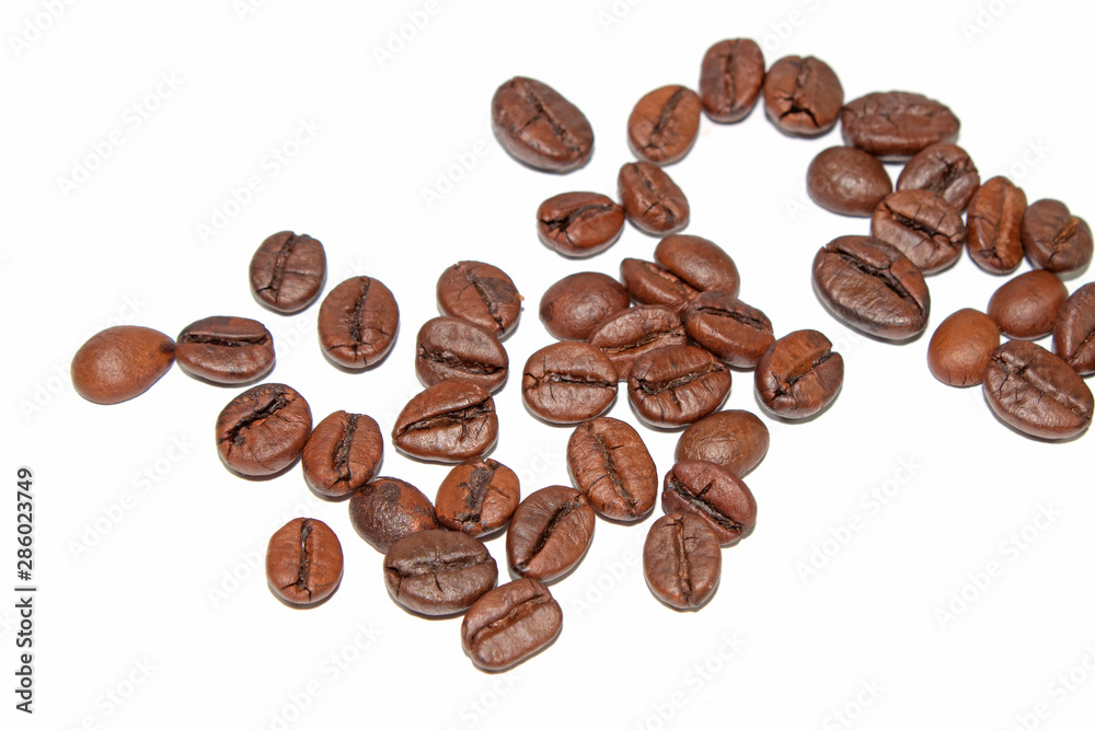 coffee beans isolated on white background coffee beans isolated on white background