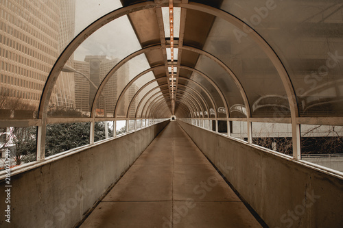 Looking Through Cylinder Bridge Tunnel