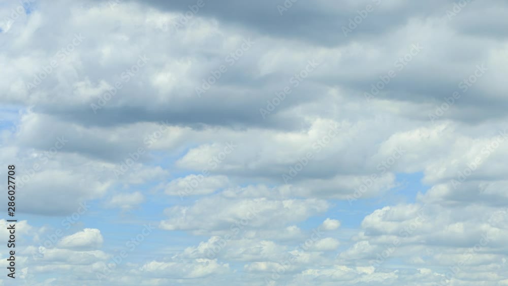 4K Time lapse Bright clouds and moody clouds moving on blue sky before rain is come. 4K Time lapse Bright clouds and moody clouds moving on blue sky before rain is come.