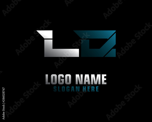 LQ Initial letter logo template vector