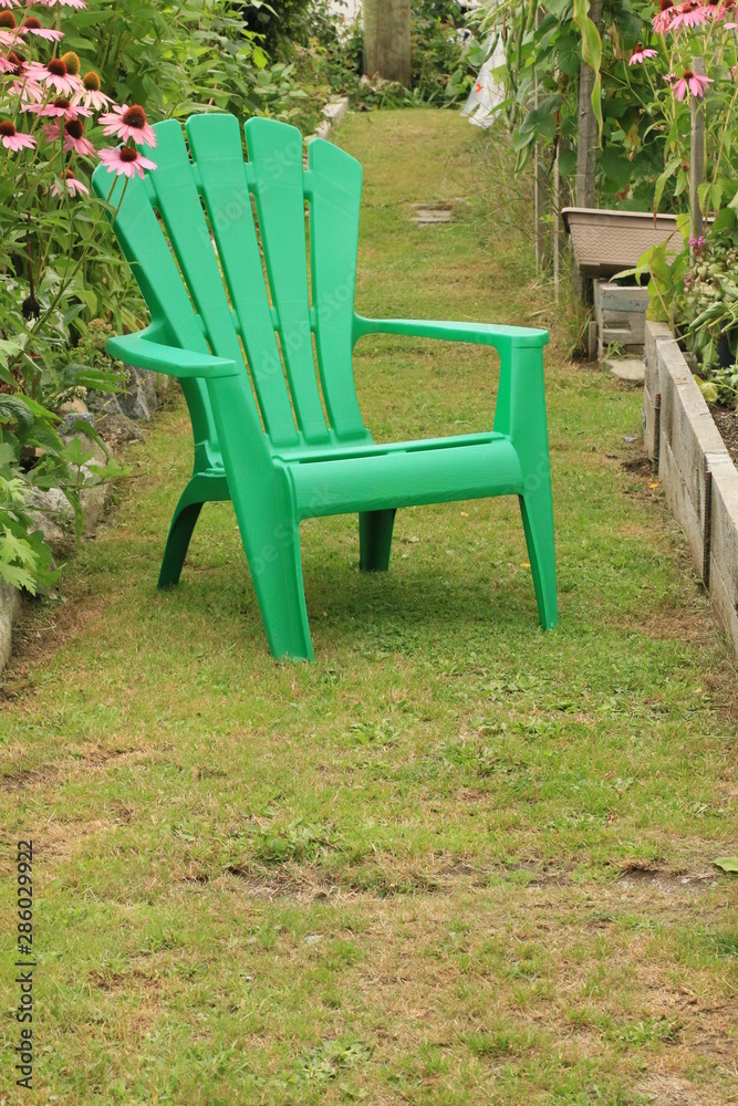 chair in garden