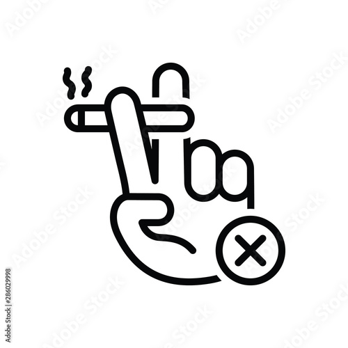 Black line icon for ban sanction