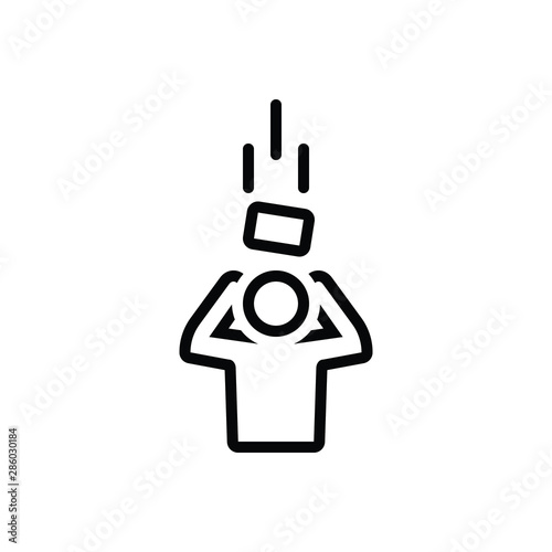 Black line icon for 
