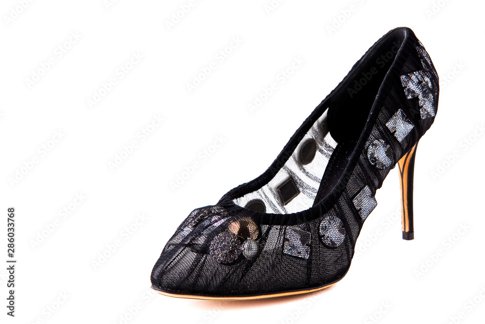 Fototapeta premium High heel fashion shoe on background
