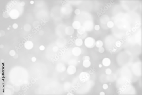 White Holiday Winter Background With Glittering Particles