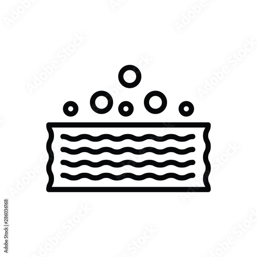 Black line icon for absorb 