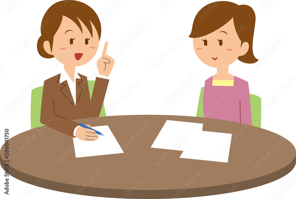 打合せをする女性同士 打合せをする女性同士