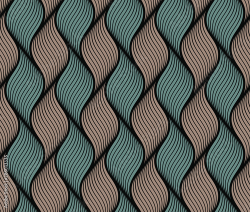 Seamless abstract background with wave.