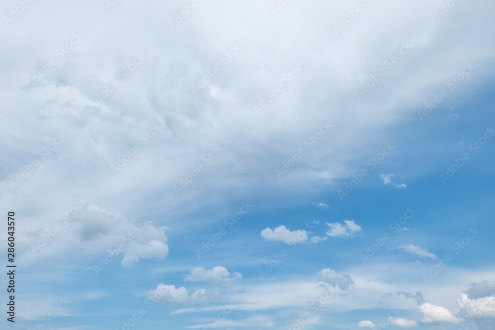 Sky background with fluffy clouds Sky background with fluffy clouds