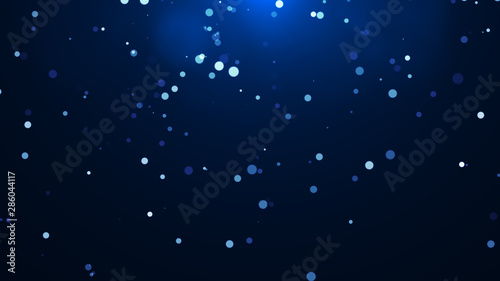 abstract sparkles or glitter lights. Festive gold background. Defocused circles bokeh or particles. Template for design.