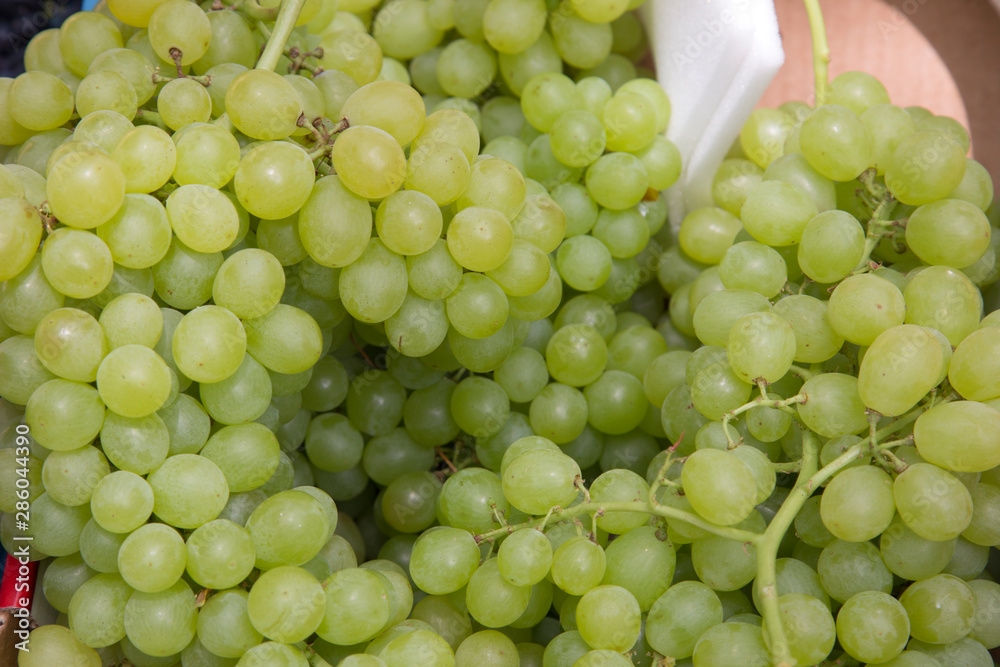 Green Grapes on Market
