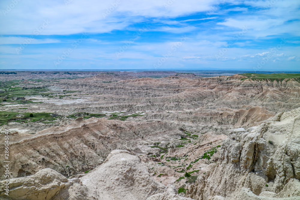 Rocky landscape of the beautiful Badlands National Park, South Dakota Rocky landscape of the beautiful Badlands National Park, South Dakota