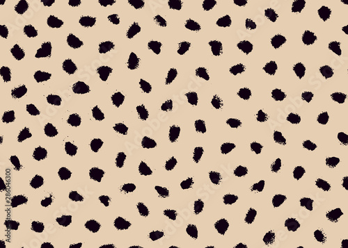 Cheetah skin pattern design. Cheetah spots print vector illustration background. Wildlife fur skin design illustration for print, web, home decor, fashion, surface, graphic design
