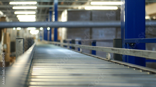 Automated warehouse. Conveyor Belt