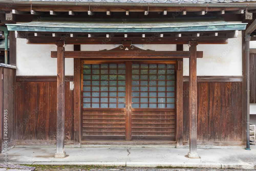 Entrance of traditional house in Japan