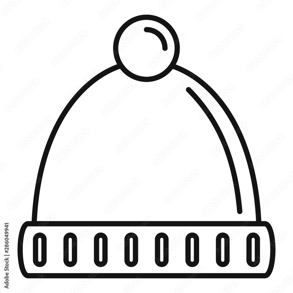 Winter Hat Outline Winter hat outline