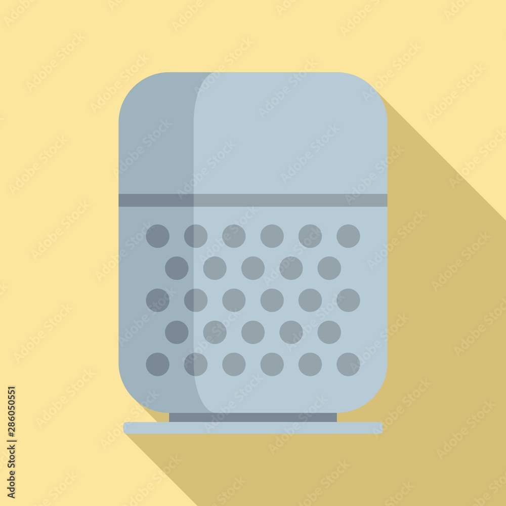 Command smart speaker icon. Flat illustration of command smart speaker vector icon for web design Command smart speaker icon. Flat illustration of command smart speaker vector icon for web design