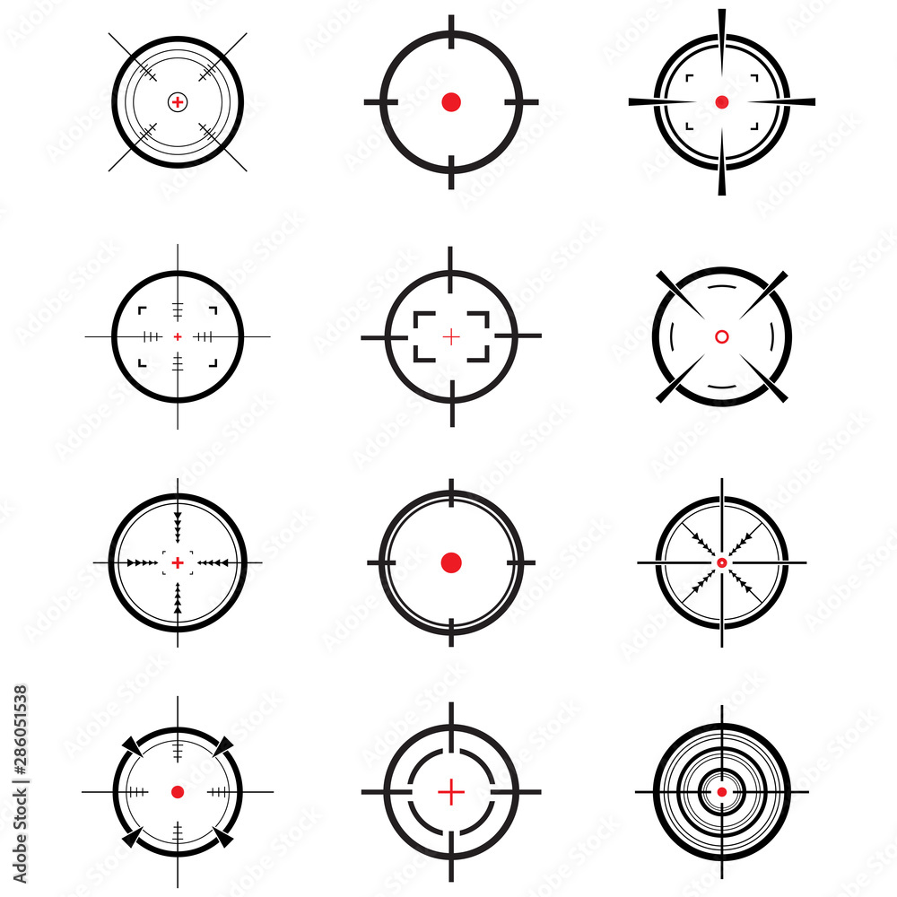 Naklejka premium set of target icon