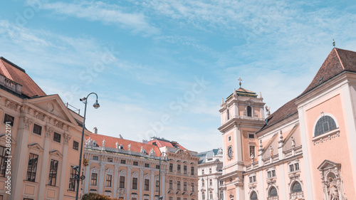 old  European marketplace photo