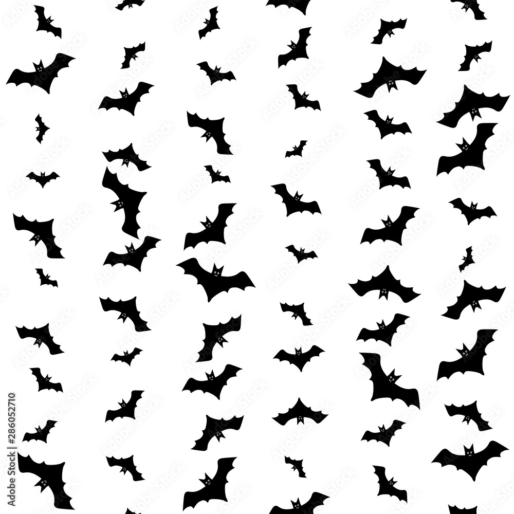 Halloween background with bats