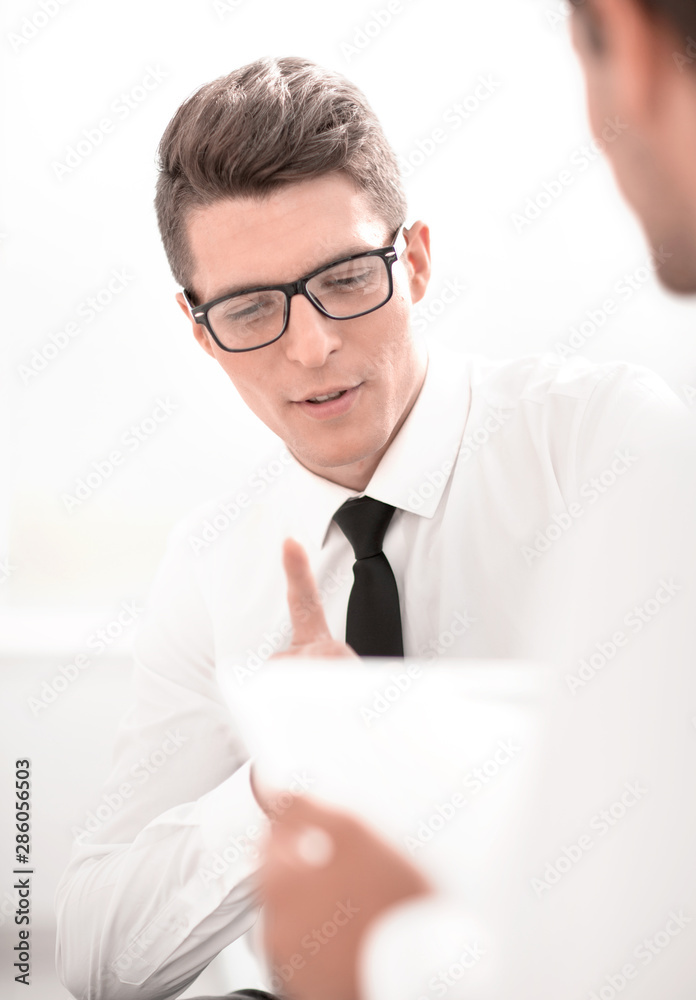 close up.business colleagues with digital tablet close up.business colleagues with digital tablet