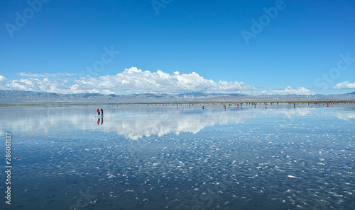 Chaka Qinghai Salt Lake scenery