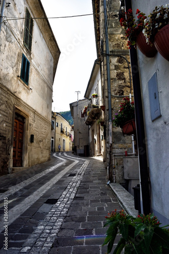 narrow street in old town