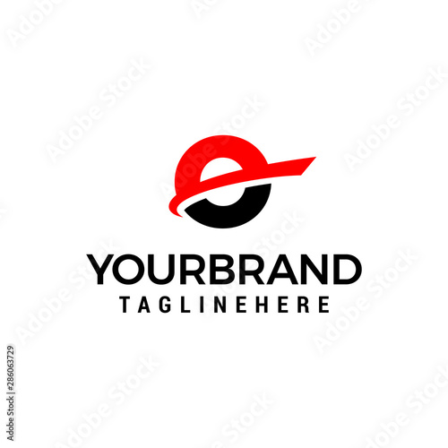Free Download initial letter O logo with slice element graphic vector template - GFXLoad