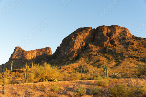 Picacho Peak, Arizona at sunset