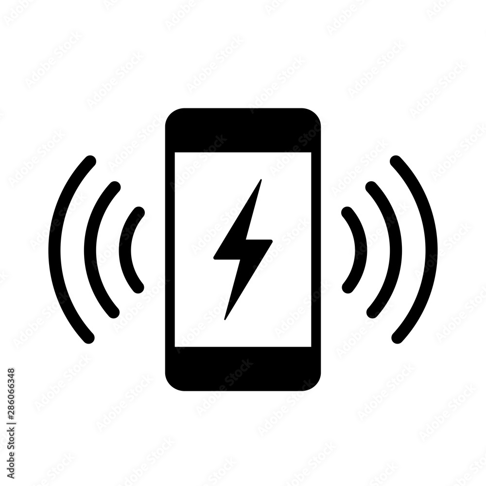 Phone charging vector icon Phone charging vector icon