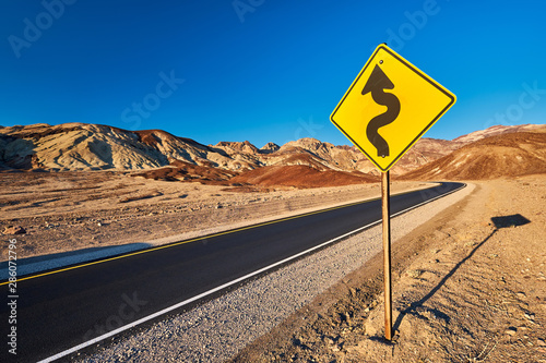 Artist's Drive in Death Valley National Park, California, USA.