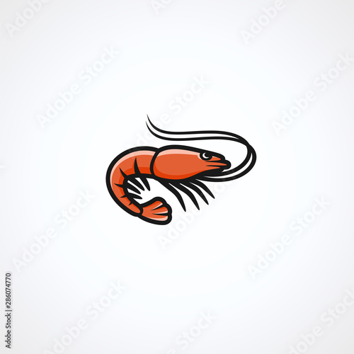 Shrimp set. Collection icon shrimp. Vector