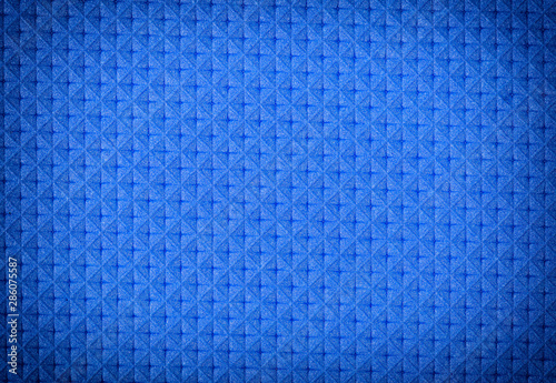 Closeup new Blue fabric texture