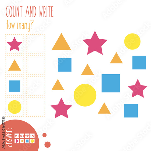 Tableau sur toile Count and write