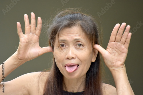 Woman Making Funny Faces