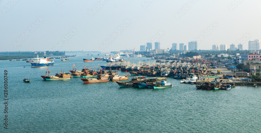 Wenchang harbor scenery