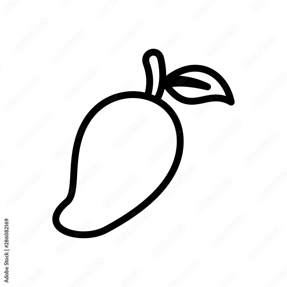 Mango icon vector