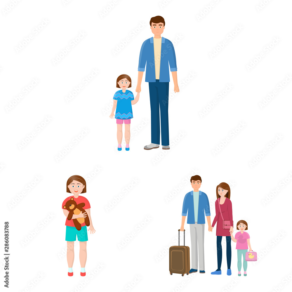 Vector design of family and people logo. Collection of family and avatar vector icon for stock. Vector design of family and people logo. Collection of family and avatar vector icon for stock.