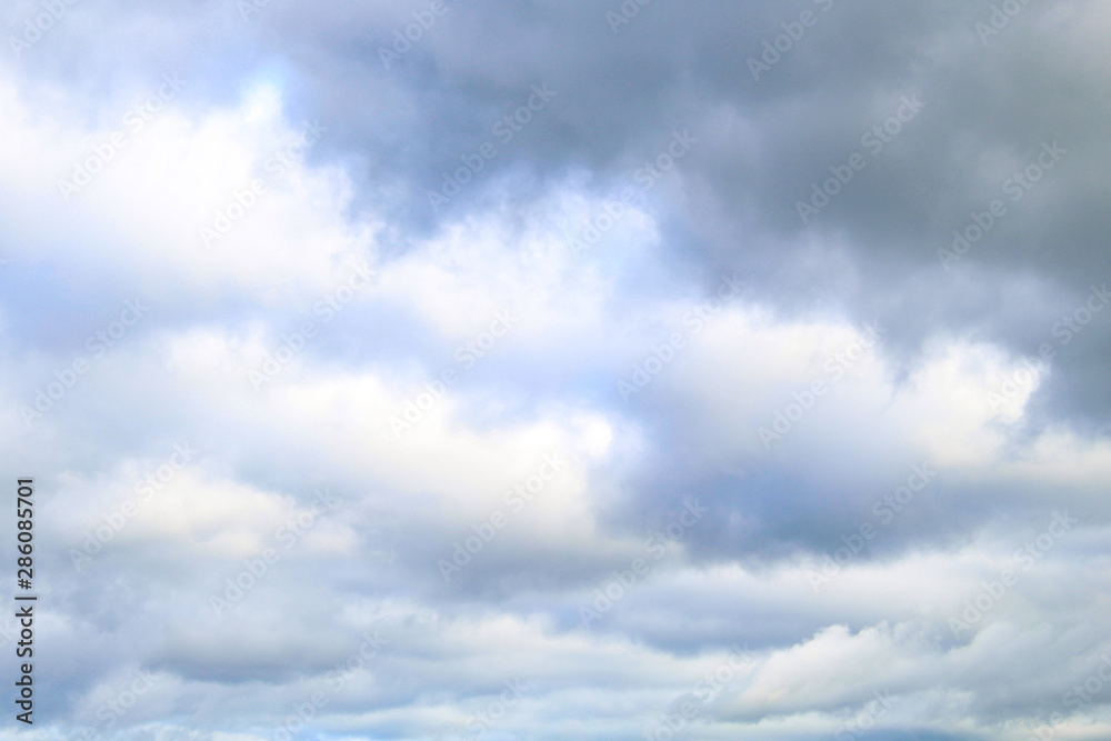 Blue sky clouds texture. Grunge blue sky background with space for text