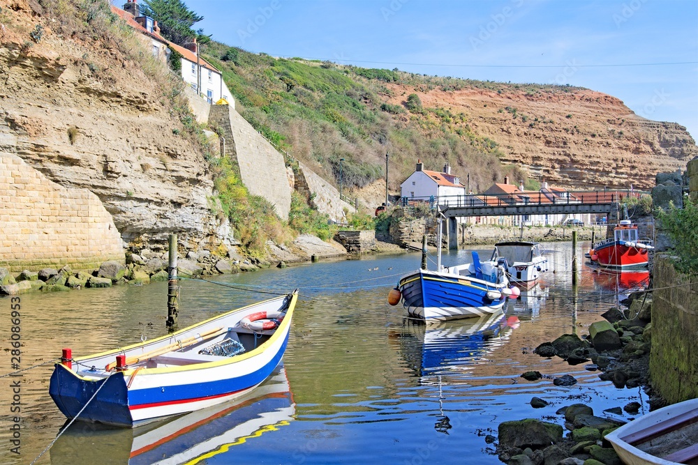 taithes beck by Cowbar Nabb with the tide in, North Yorkshire, England.jpg