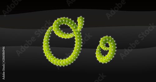 O-o 3D Cactus Alphabet