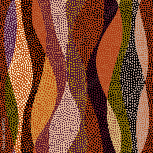 Vector ethnic tribal pattern. Seamless art image.