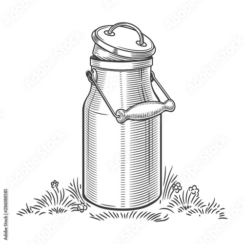 Milk can sketch